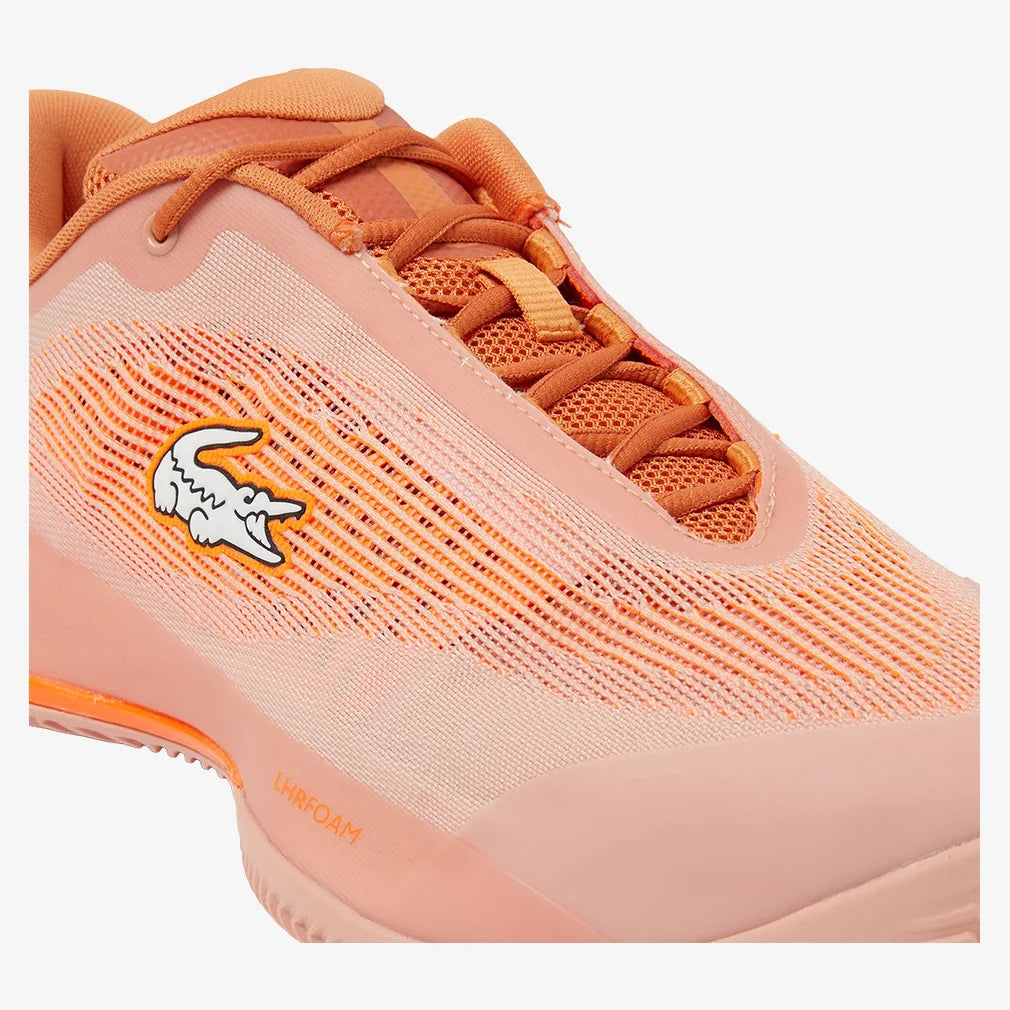 Men's CLAY Court AG-LT Pro Tennis Shoes Pink and Orange,Footwear,Lacoste,,,Tennis Express,51SMA0007_PL2_7