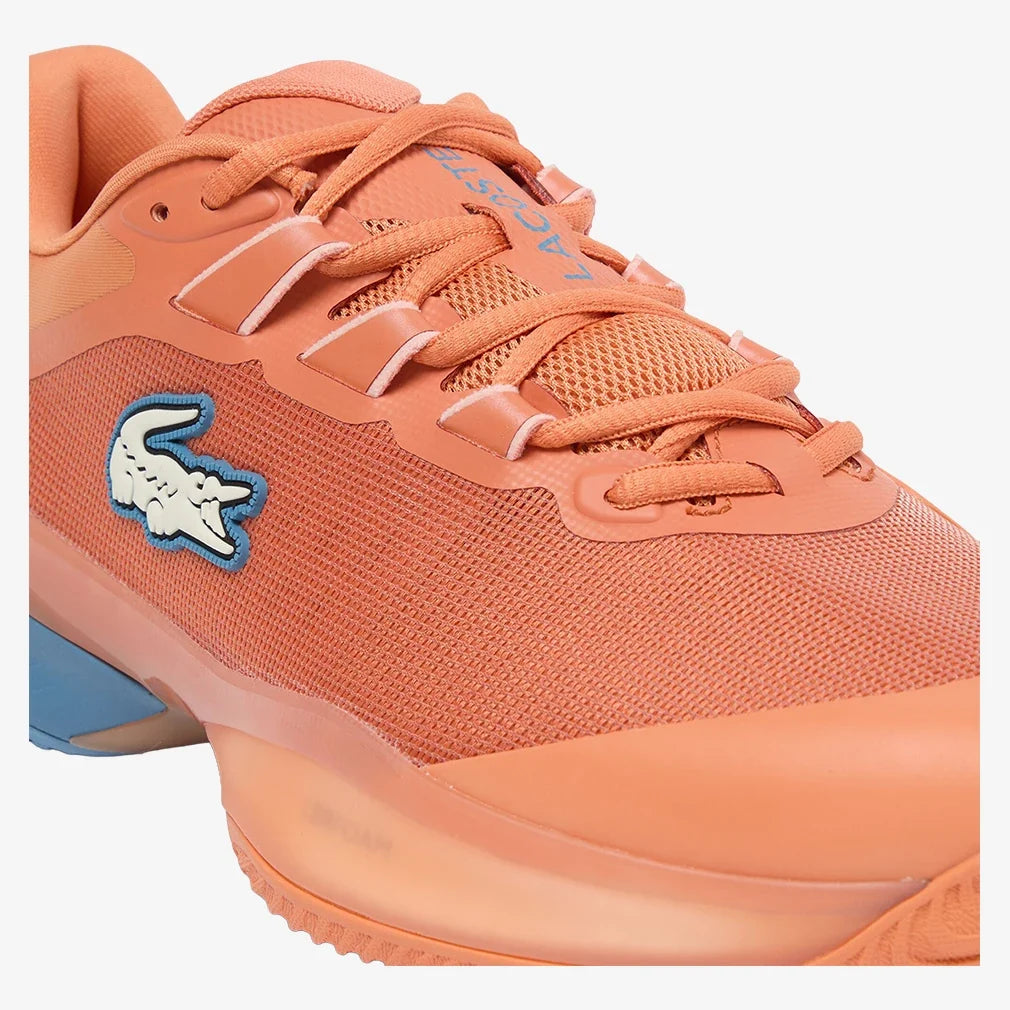 Men's CLAY Court AG-LT Ultra Tennis Shoes Orange and Blue,Footwear,Lacoste,,,Tennis Express,51SMA0013-ARE-5