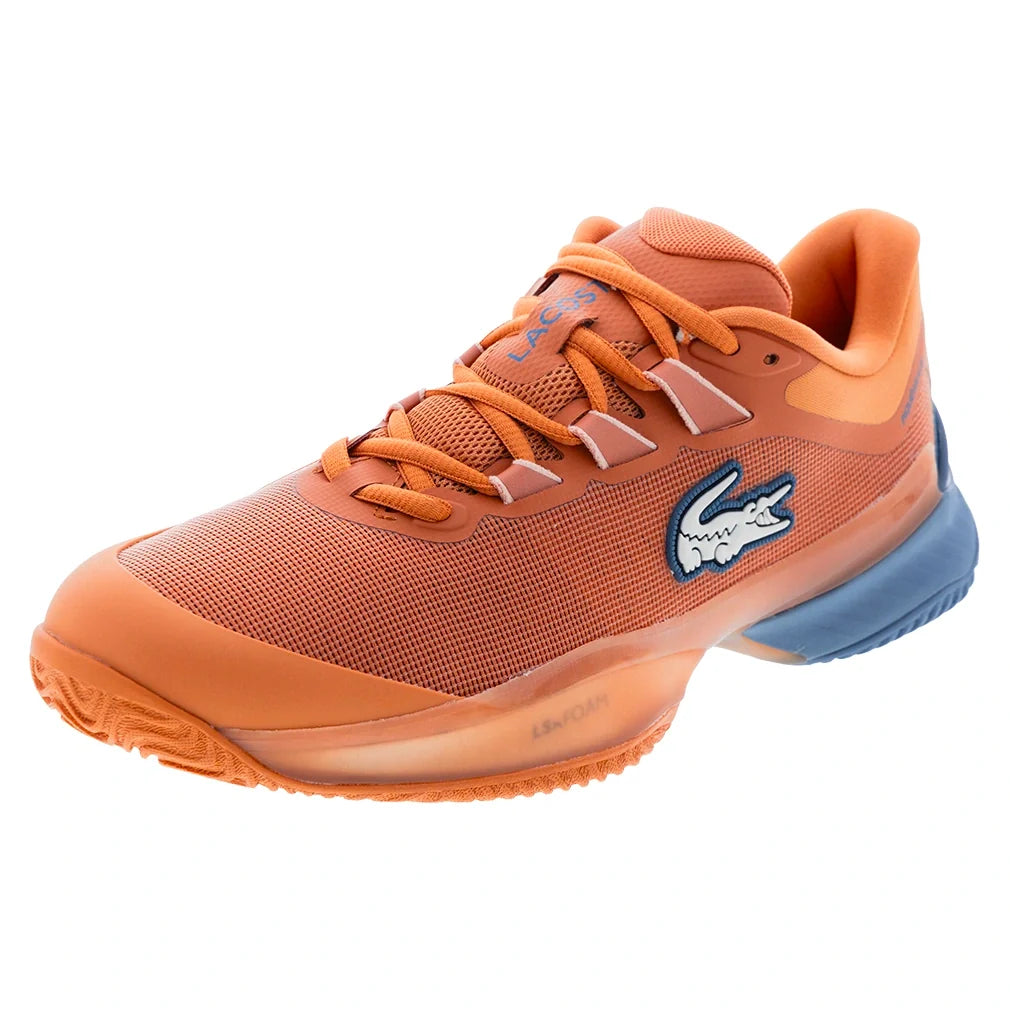 Men's CLAY Court AG-LT Ultra Tennis Shoes Orange and Blue,Footwear,Lacoste,Orange/Blue,7,Tennis Express,51SMA0013-AREcopy