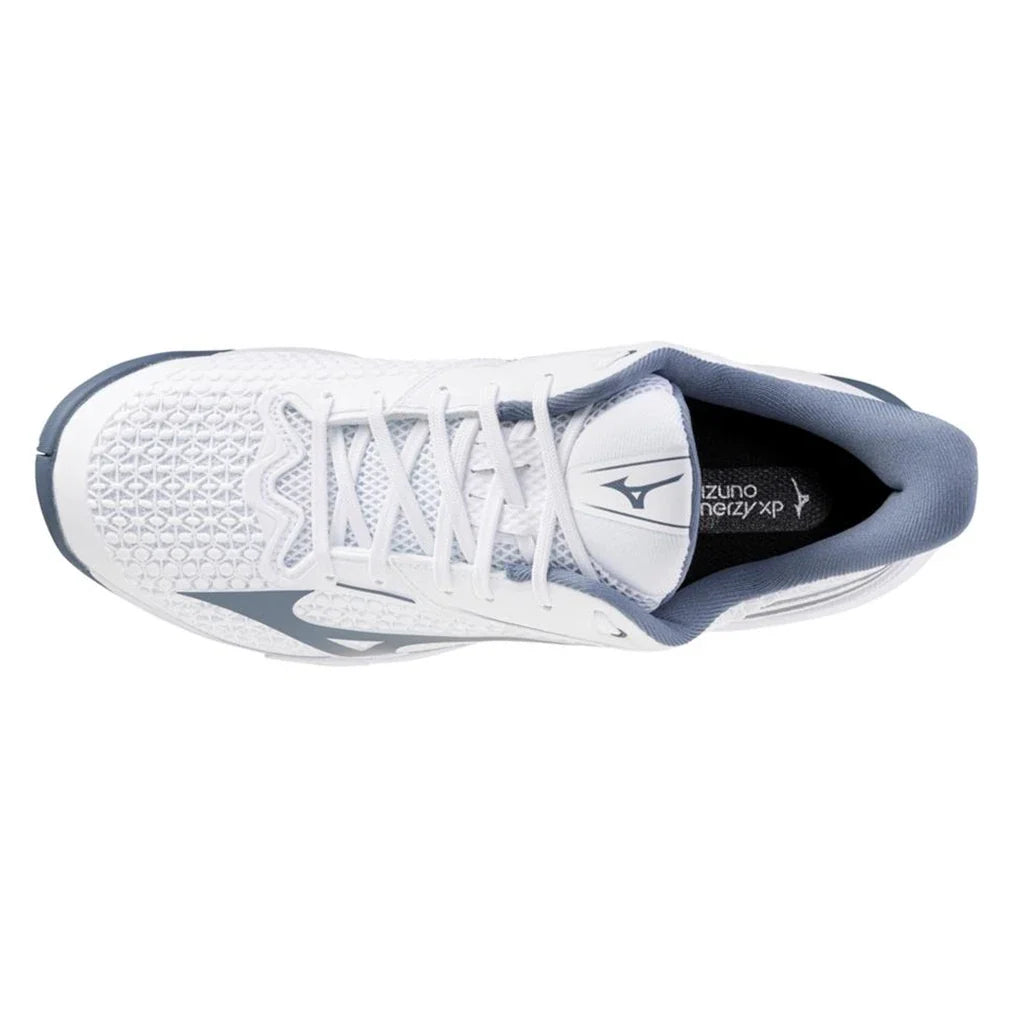 Men's Wave Exceed Tour 7 Clay Tennis Shoes White and China Blue-Footwear-Mizuno-, [current_file_name-Tennis Express