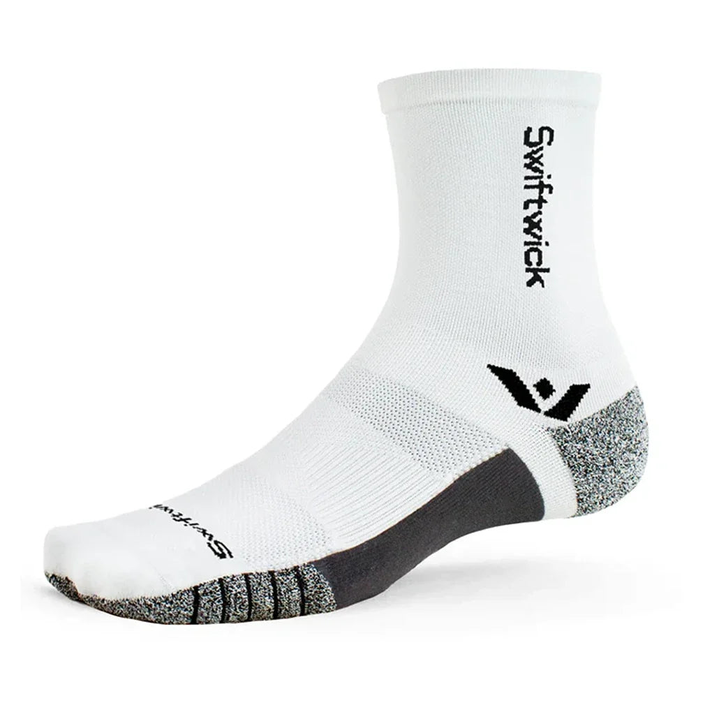 Flite XT Mid-Crew Socks White-Socks-Swiftwick-5XP20ZZ-Tennis Express