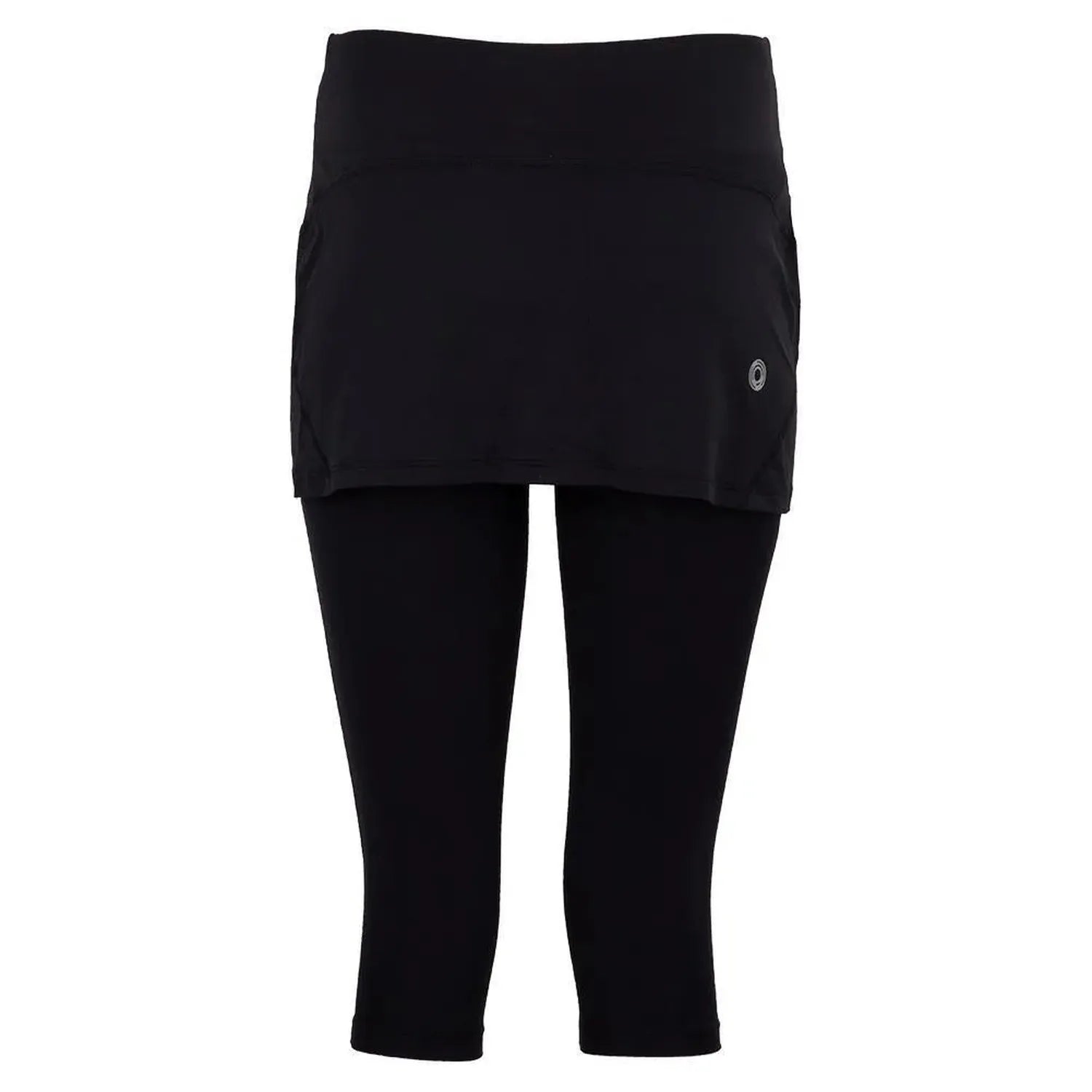 Women's Tennis Capri Skort-Apparel-BloqUV-6002_Black-B-Tennis Express