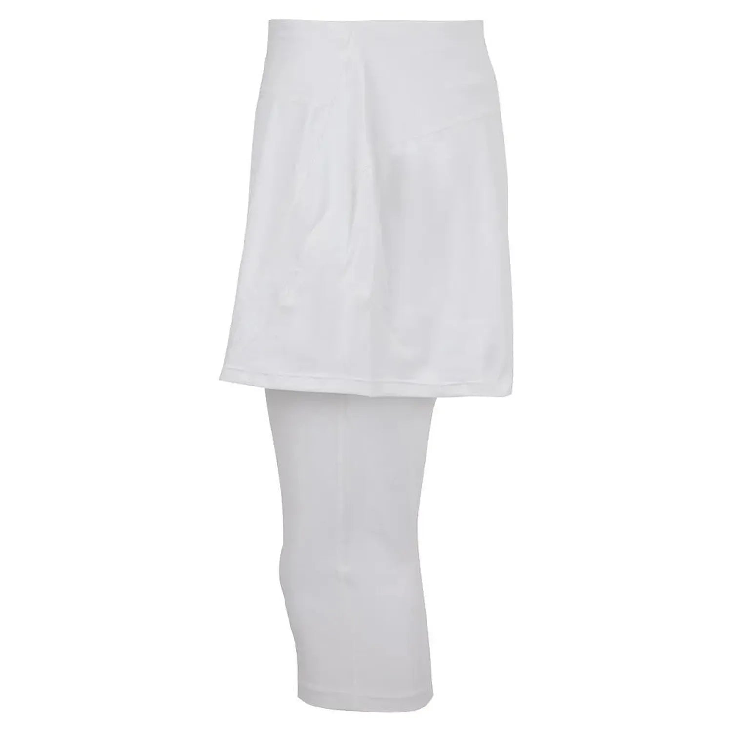 Women's Tennis Capri Skort-Apparel-BloqUV-6002_White-1-Tennis Express