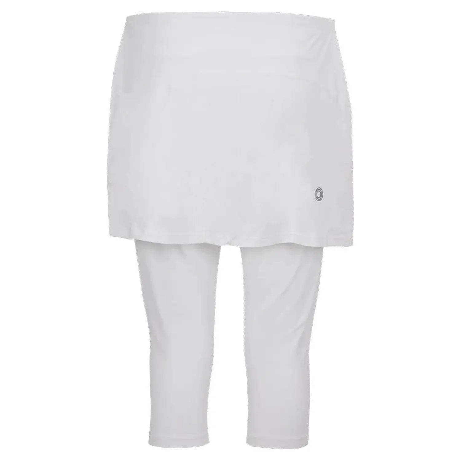 Women's Tennis Capri Skort-Apparel-BloqUV-6002_White-2-Tennis Express
