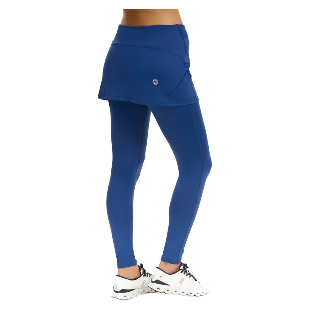 Women's Tennis Skirt Leggings-Apparel-BloqUV-6004-B-Blue1-Tennis Express