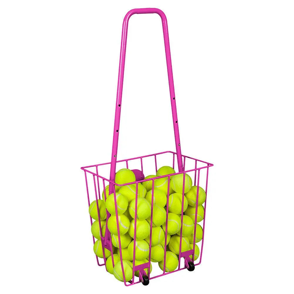 Alpha 90 Tennis Ball Hopper-Court Equipment-Hop-a-razzi-60705-HOTTER_THAN_PINK-L-Tennis Express