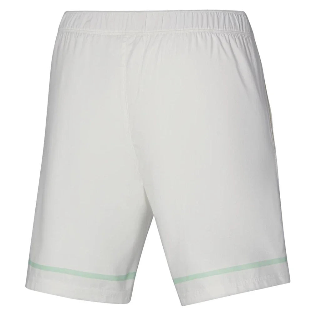 Men's 8 Inch Flex Tennis Shorts White-Apparel-Mizuno-, [current_file_name-Tennis Express