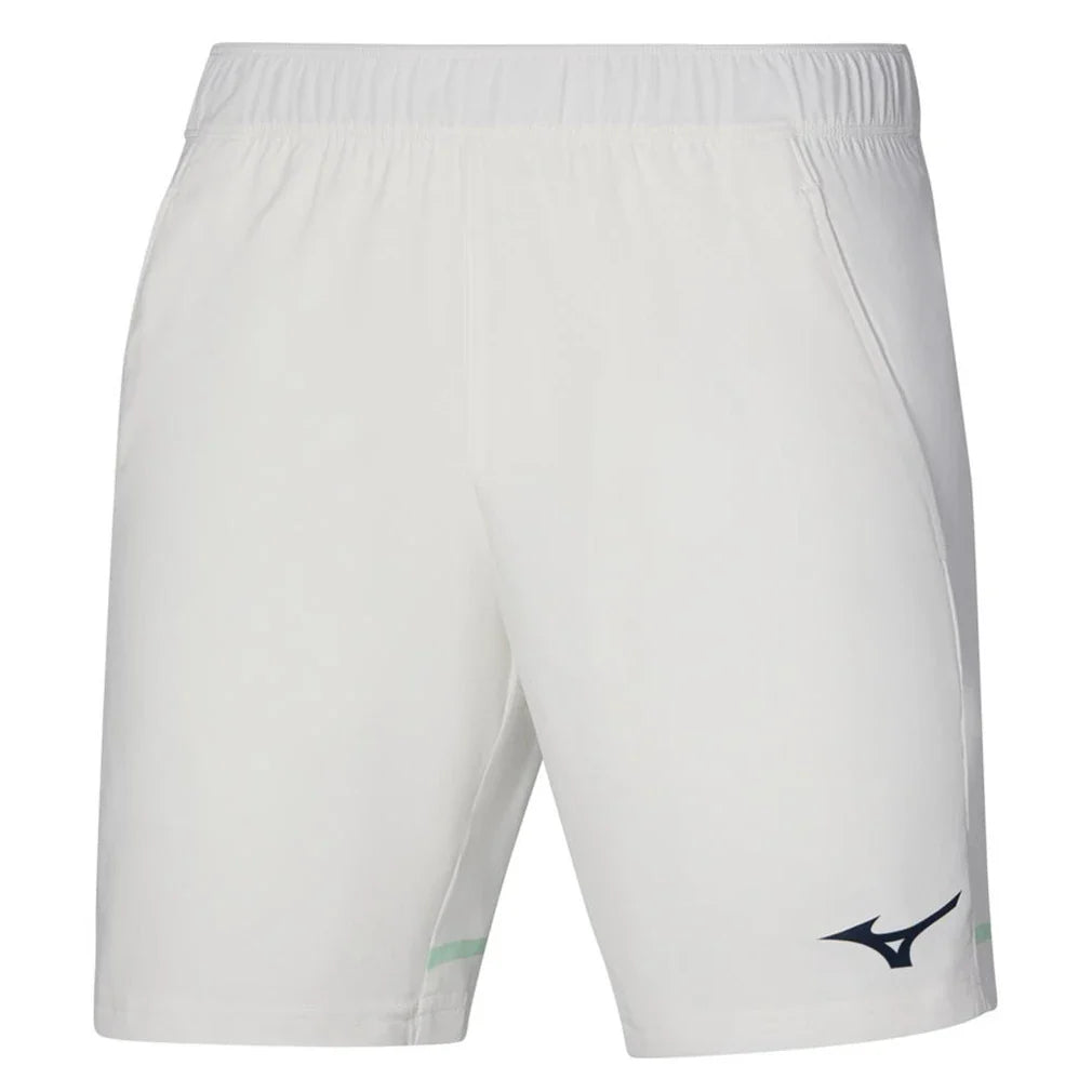 Men's 8 Inch Flex Tennis Shorts White-Apparel-Mizuno-0000 White-S, [current_file_name-Tennis Express