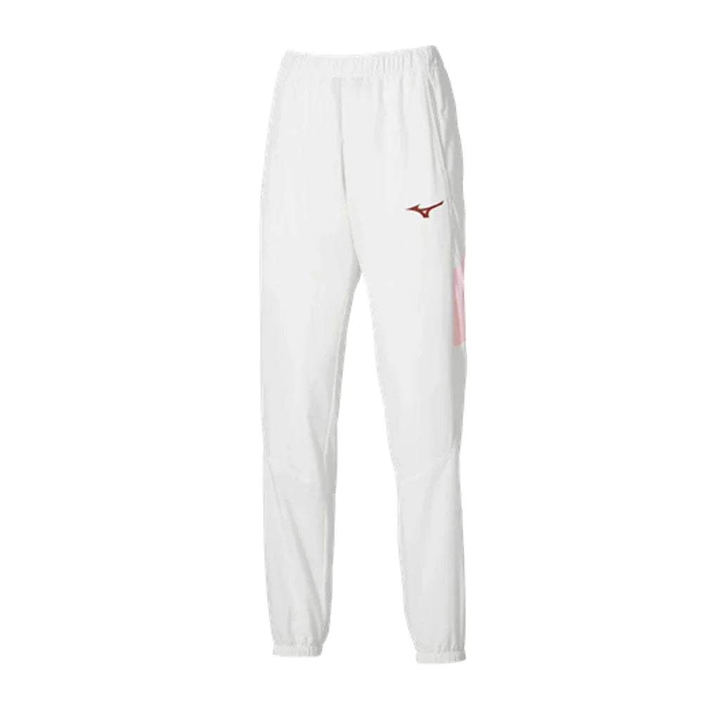 Women's Shadow Tennis Pant White and Pinkesque-Apparel-Mizuno-650011-0016-Tennis Express