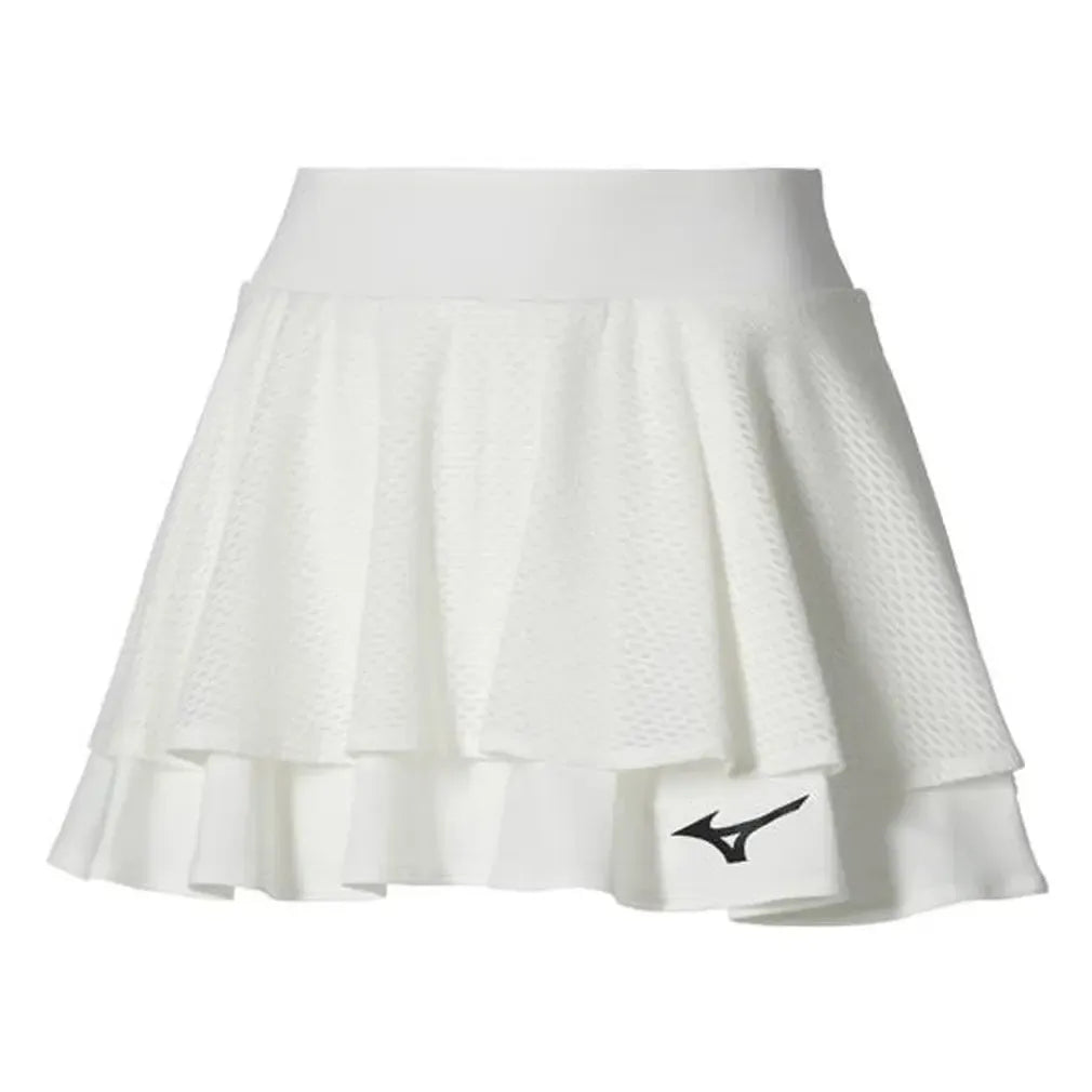 Women's Printed Tennis Skort White-Apparel-Mizuno-650015-00IBF25-X-Tennis Express