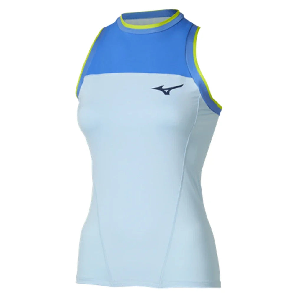 Women's Printed Tennis Tank Ice Water-Apparel-Mizuno-650029-IWIW-Tennis Express