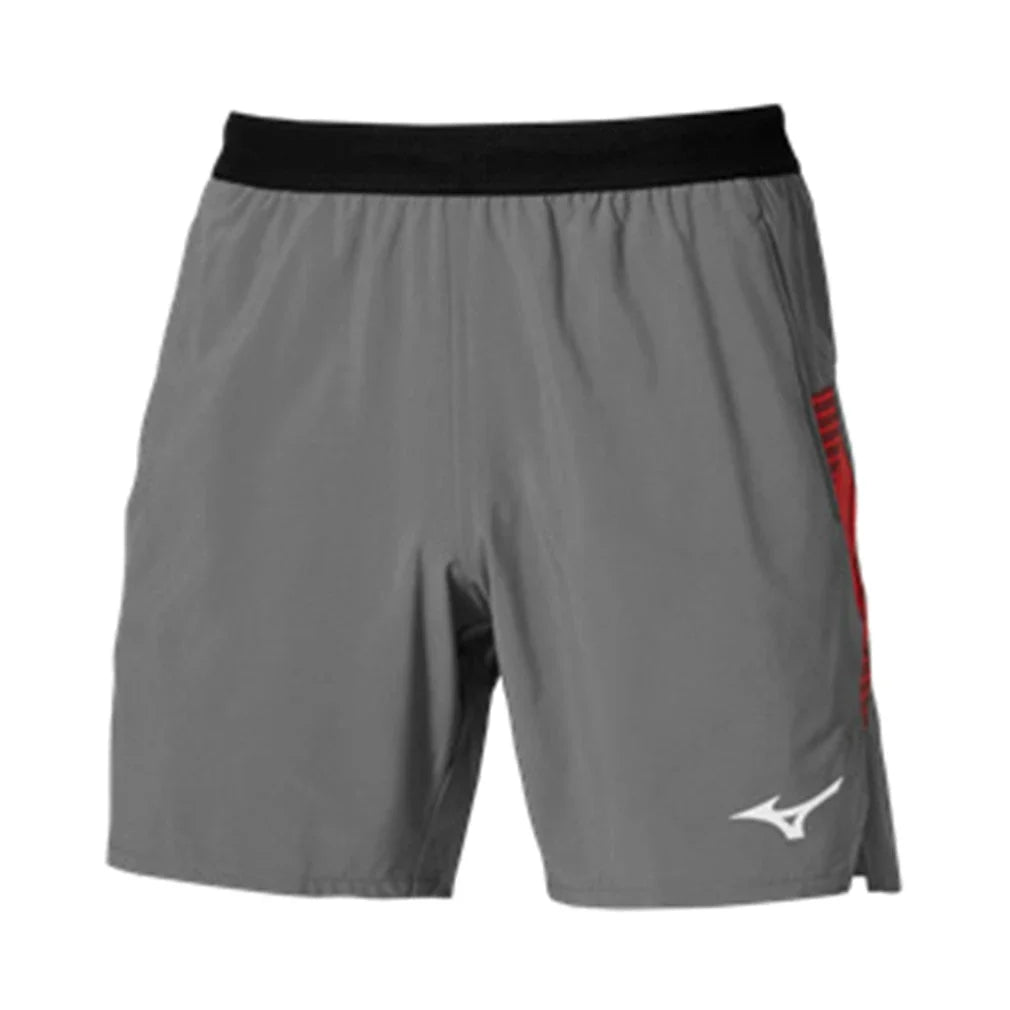 Men's 7 Inch Amplify Tennis Short Quiet Shade-Apparel-Mizuno-650031-9I91-Tennis Express