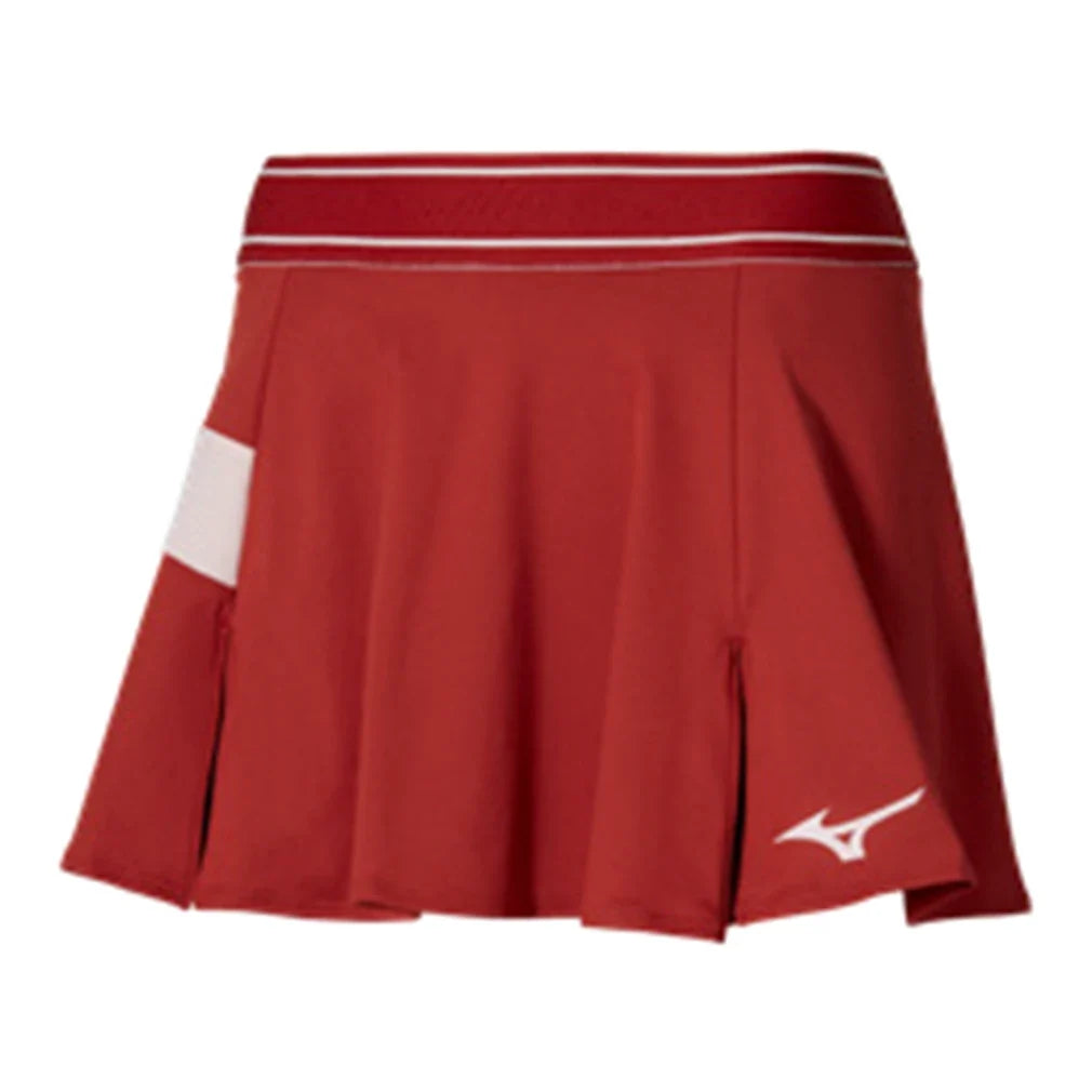 Women's Printed Flying Tennis Skort Lava Falls-Apparel-Mizuno-650034-1E1E-Tennis Express