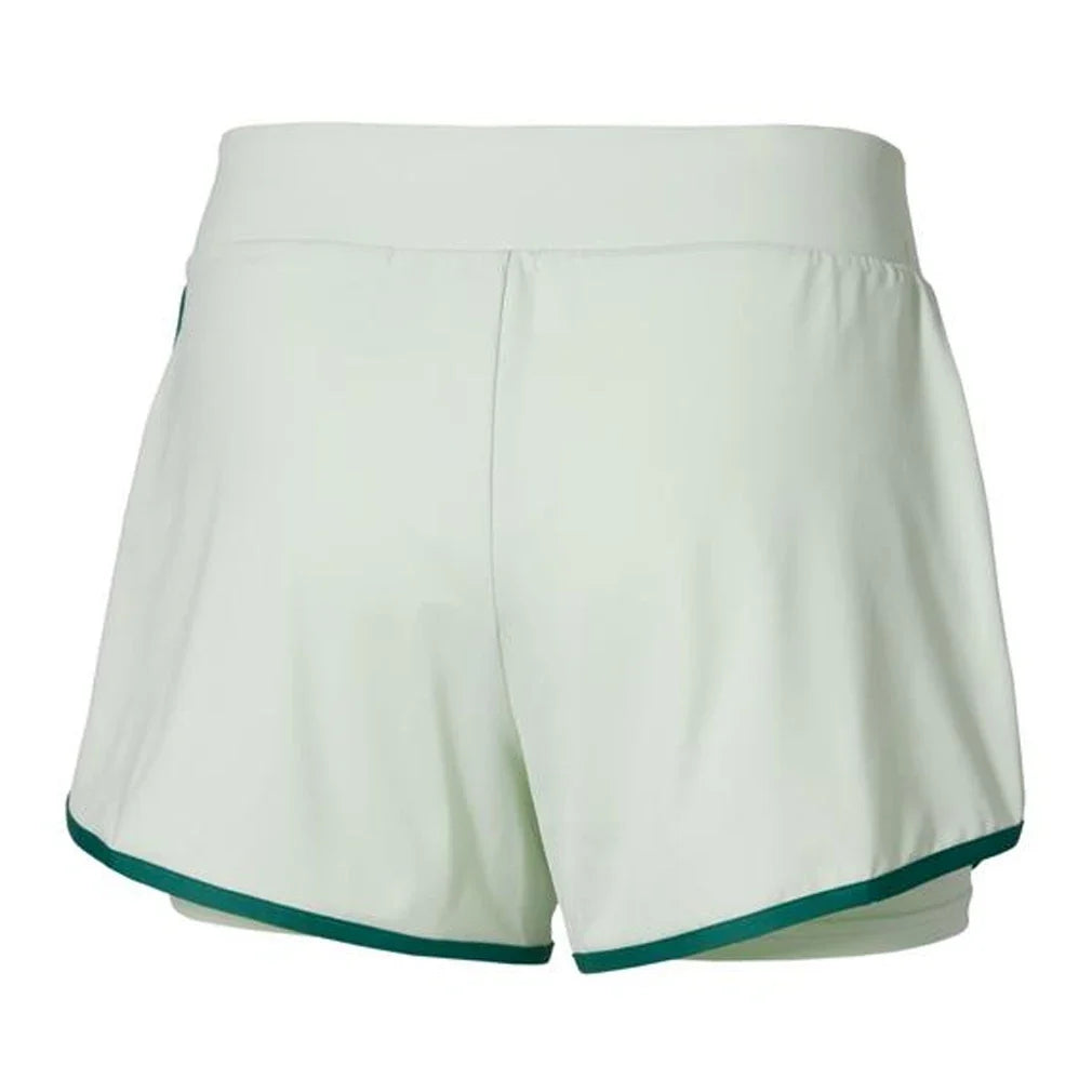 Women's Flex Tennis Short Phantom Green-Apparel-Mizuno-650035-4F4F-1-Tennis Express