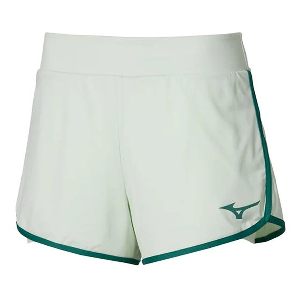 Women's Flex Tennis Short Phantom Green-Apparel-Mizuno-650035-4F4F-Tennis Express