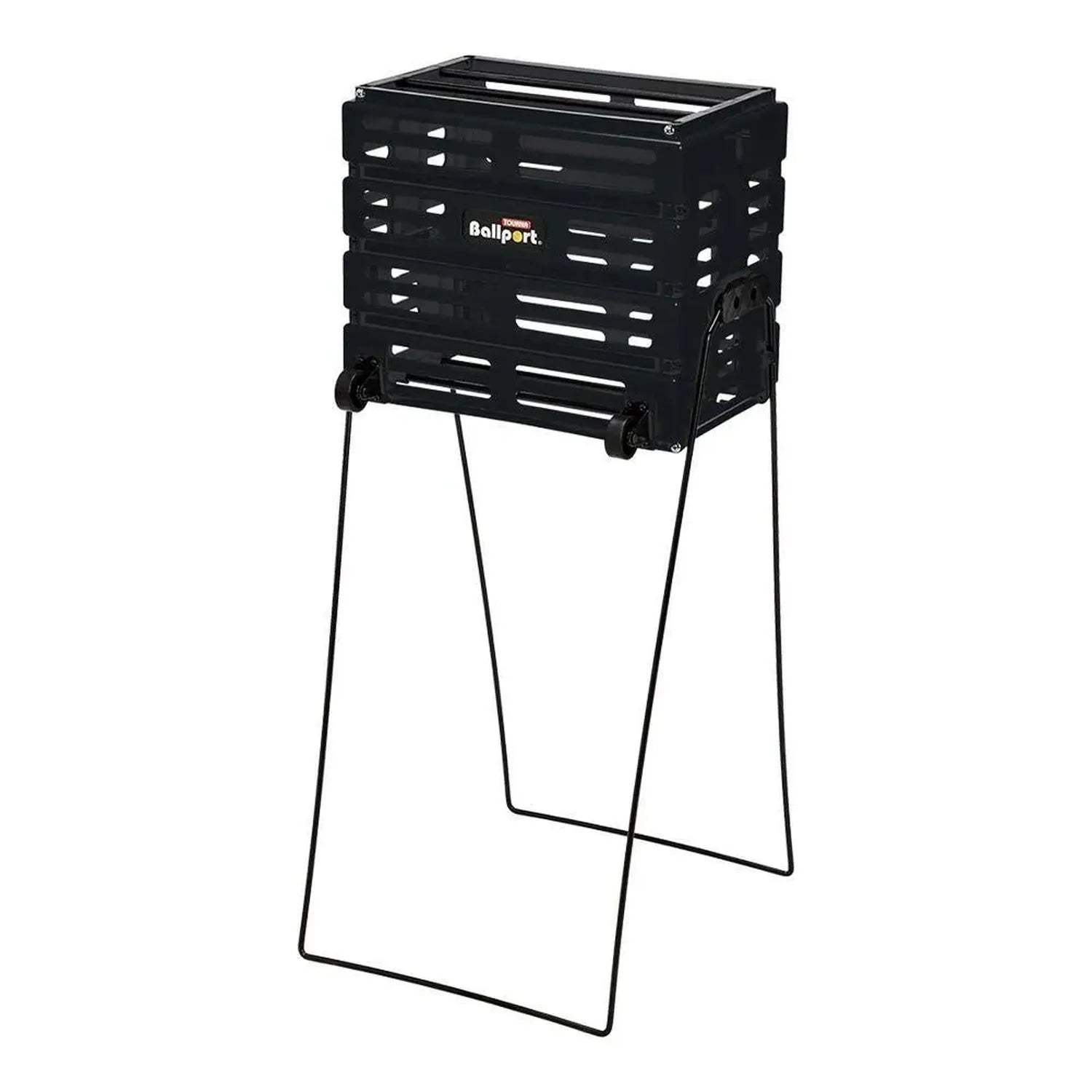 Ballport 80 Deluxe With Wheels-Court Equipment-Tourna-67964-BLACK-L-2-[Sku]-Tennis Express