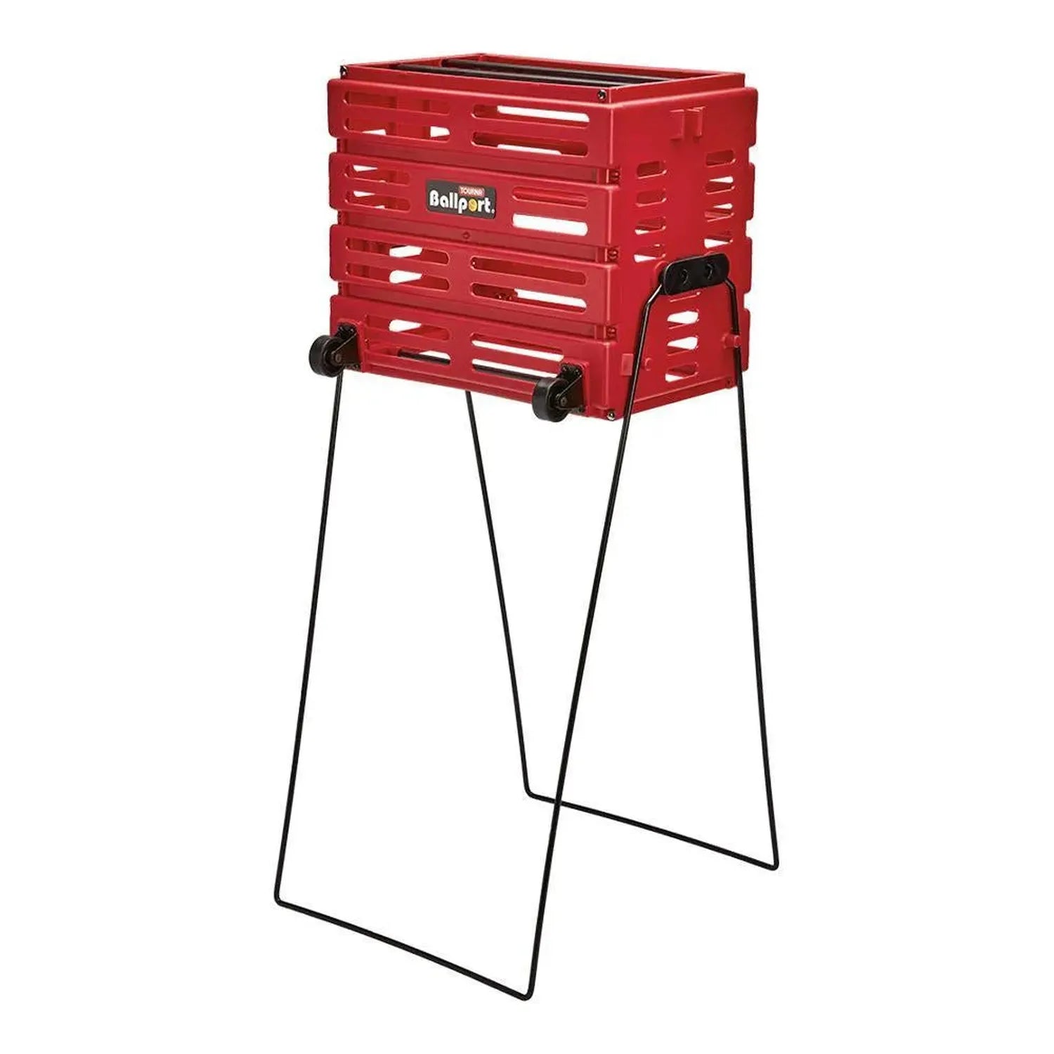 Ballport 80 Deluxe With Wheels-Court Equipment-Tourna-67964-RED-L-4-[Sku]-Tennis Express