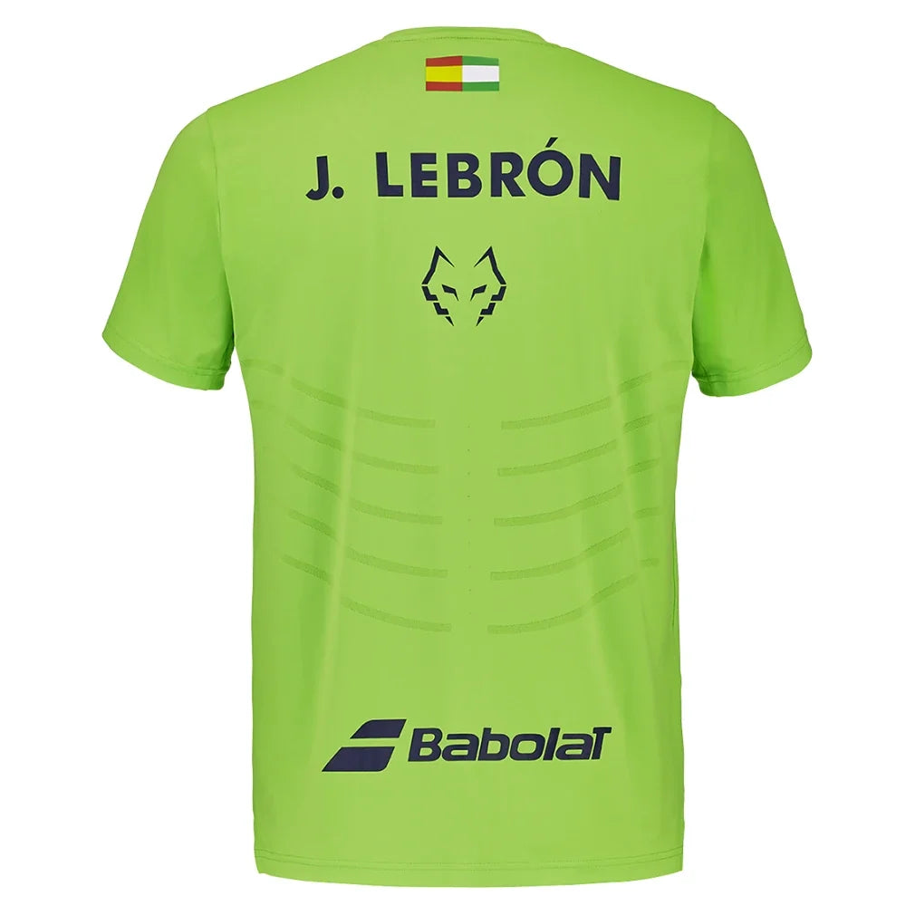 Men's Juan Lebron Replica Tennis Top Green Flash,Apparel,Babolat,,,Tennis Express,6MF26012-8013-3