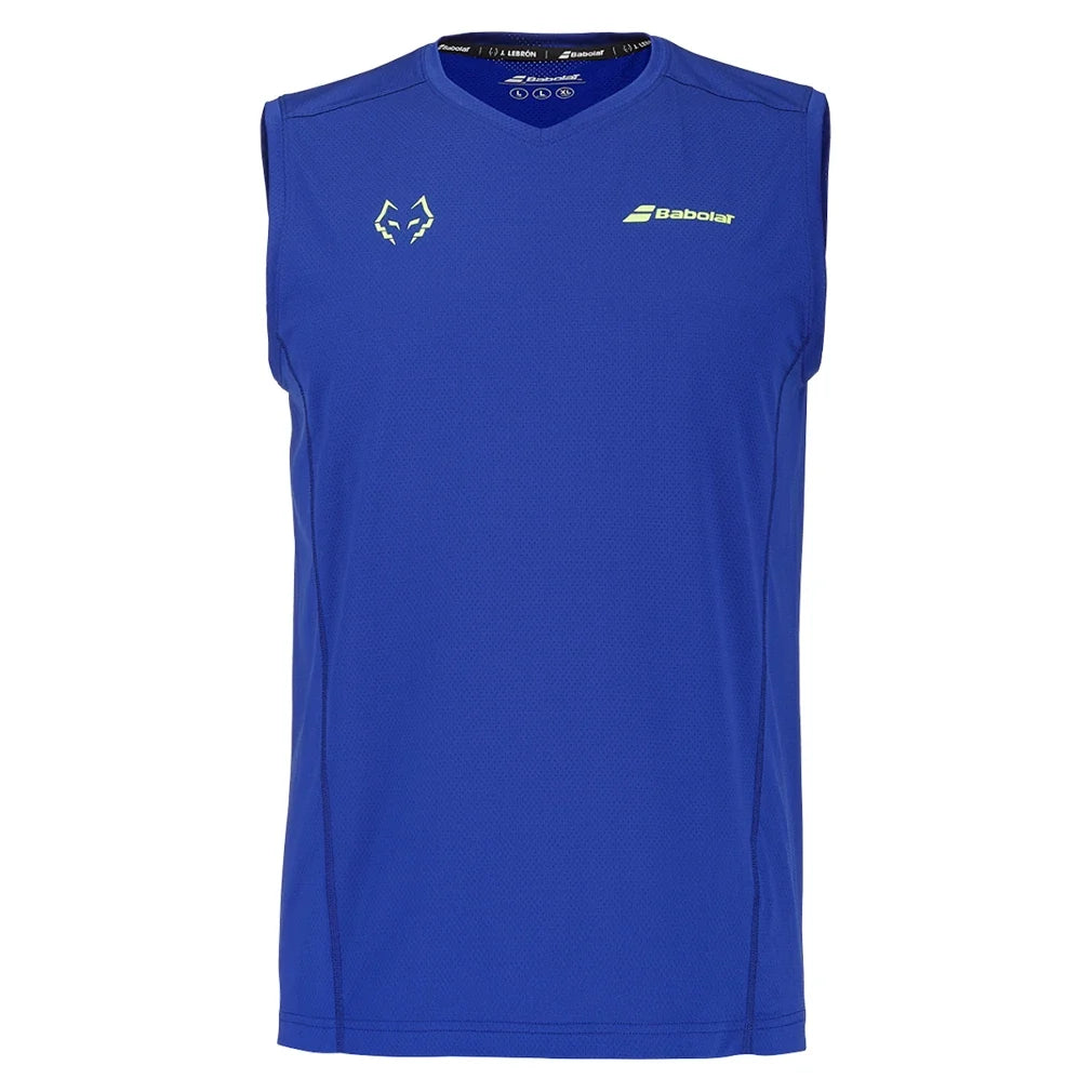 Men's Juan Lebron Muscle Tennis Tank Blue Depths,Apparel,Babolat,Blue Depths,S,Tennis Express,6MF26071-4140