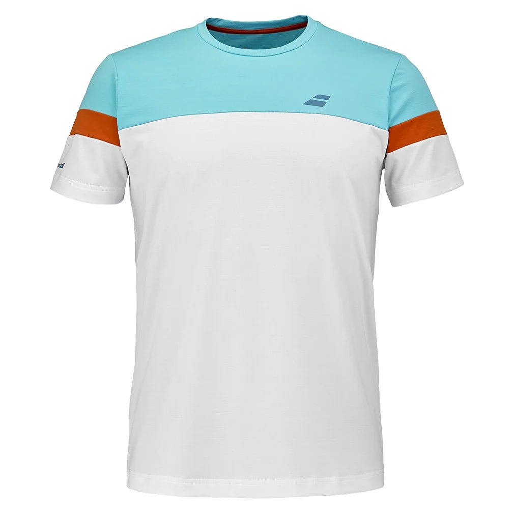 Men's Crew Neck Tennis Top,Apparel,Babolat,1000 White,S,Tennis Express,6MS26013-1000-1