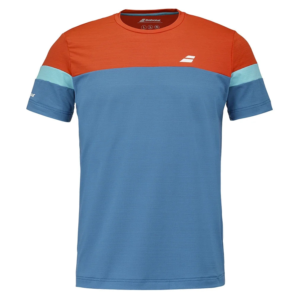 Men's Crew Neck Tennis Top,Apparel,Babolat,4143 Seaport,S,Tennis Express,6MS26013-4143