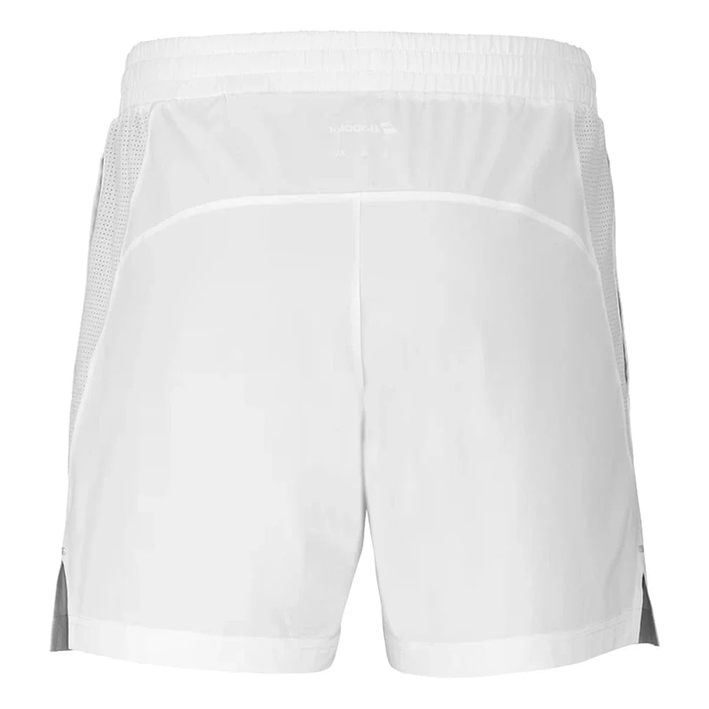 Men's Juan Lebron 7 Inch Tennis Short White,Apparel,Babolat,,,Tennis Express,6MS26061-1000-2