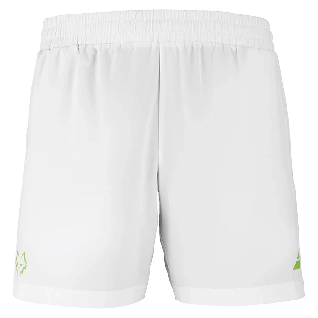 Men's Juan Lebron 7 Inch Tennis Short White,Apparel,Babolat,White,S,Tennis Express,6MS26061-1000