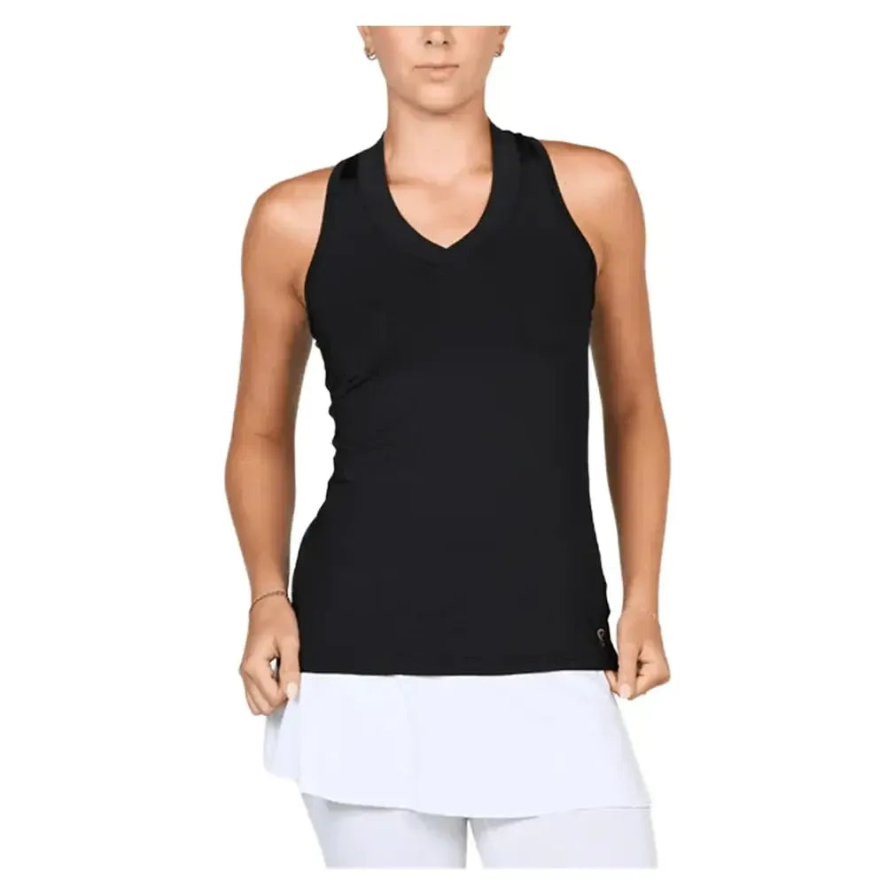 Women's UV Racerback Tennis Tank-Apparel-Sofibella-7001-B-B-Tennis Express