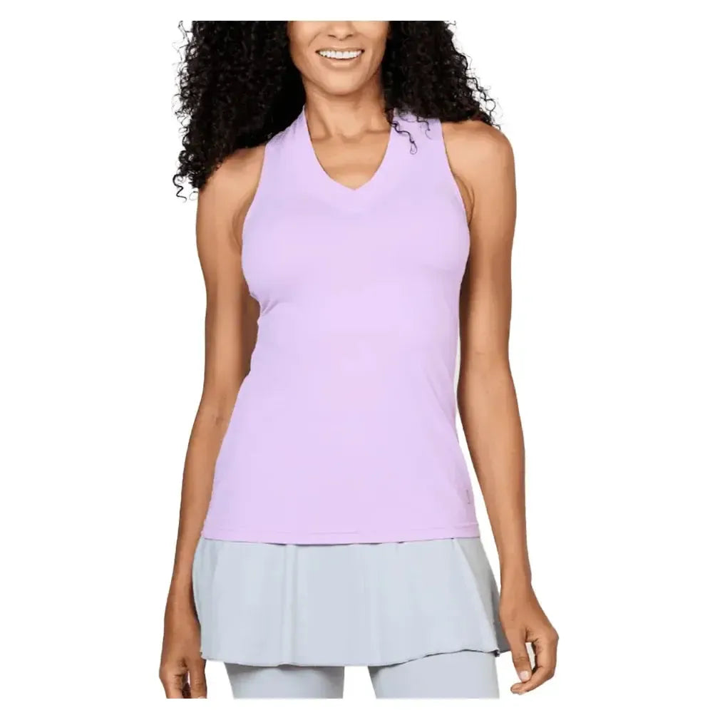 Women's UV Racerback Tennis Tank-Apparel-Sofibella-7001-BB-lav-3-Tennis Express