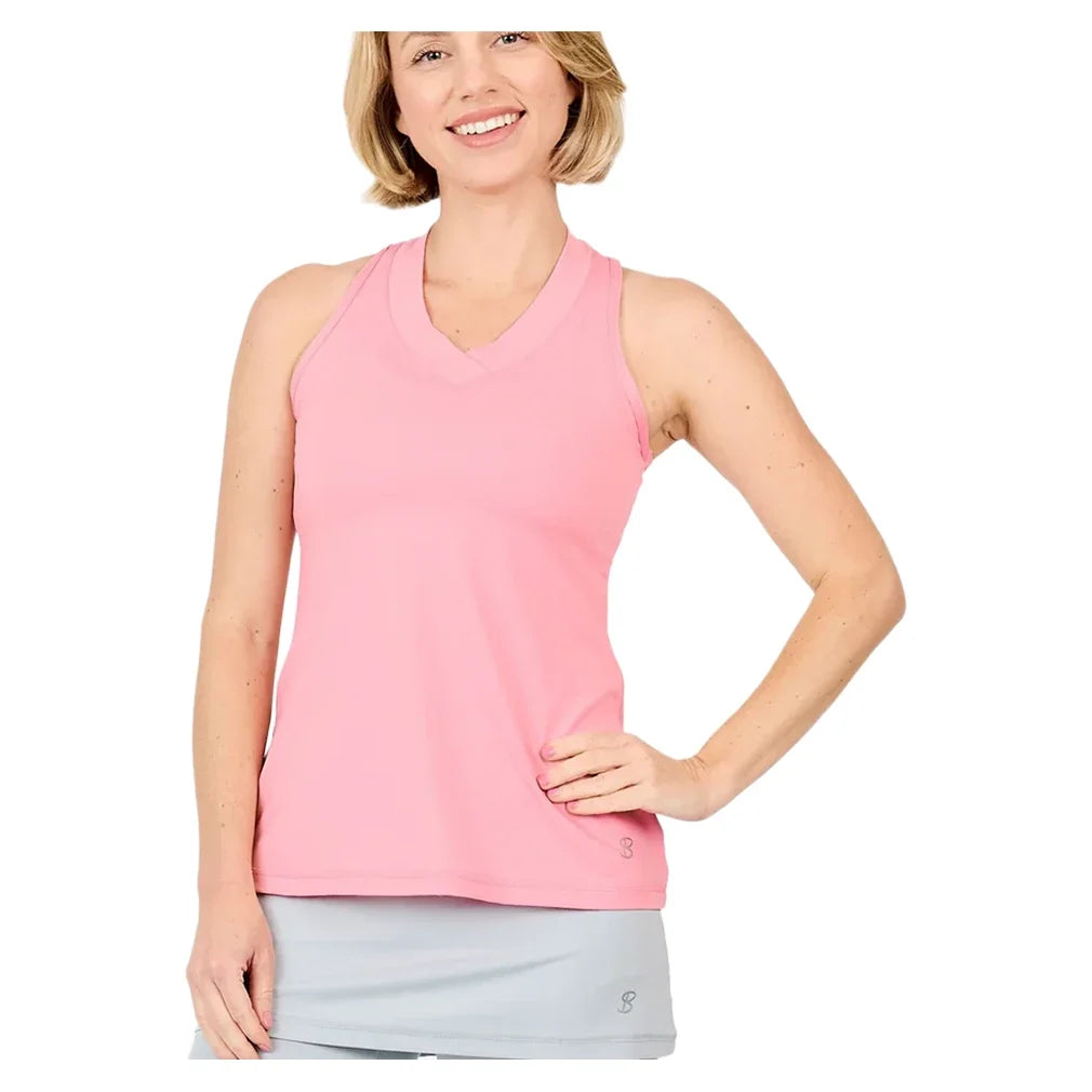Women's UV Racerback Tennis Tank,Apparel,Sofibella,Bubble,XS,Tennis Express,7001-BBB-Bubble