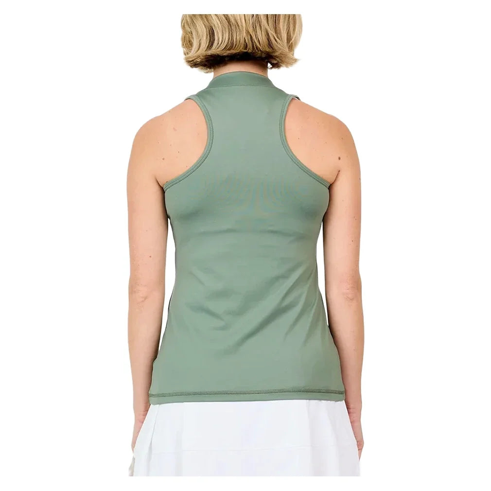 Women's UV Colors Racerback Tennis Tank Army,Apparel,Sofibella,,,Tennis Express,7001ARM-B-1