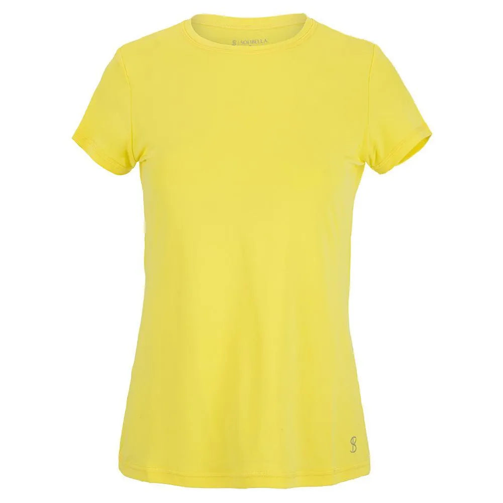 Women's UV Short Sleeve Tennis Top Sunshine-Apparel-Sofibella-7012SUN-BF21-Tennis Express