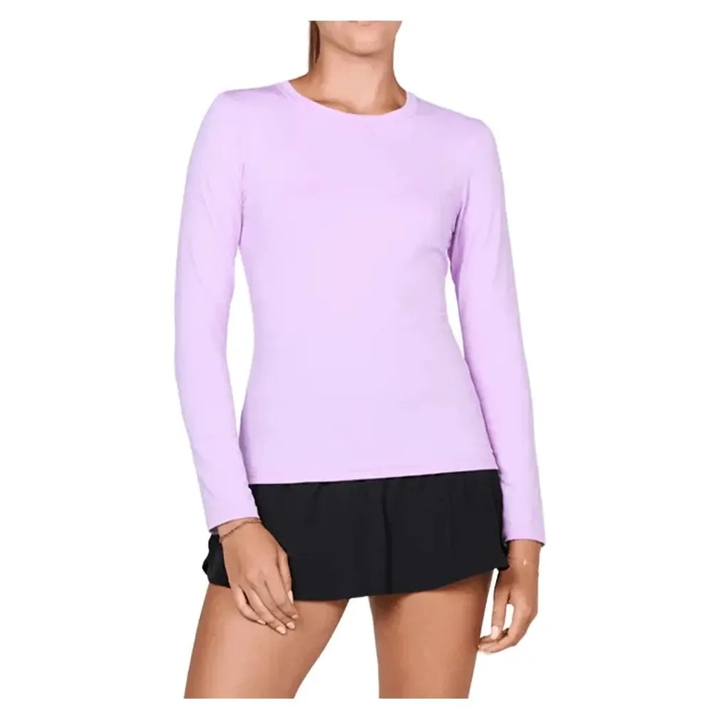 Women's UV Long Sleeve Tennis Top-Apparel-Sofibella-7013-BB-Lavender-Tennis Express