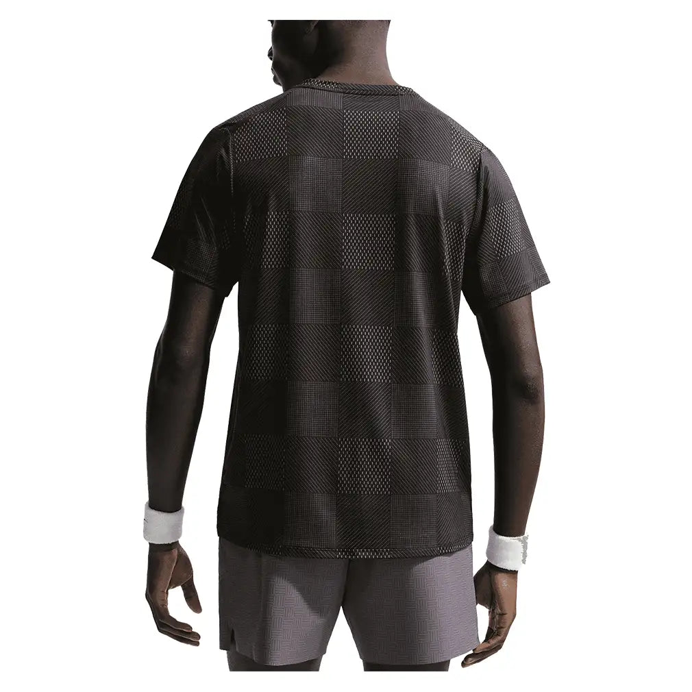 Men's Court Dri-FIT Advantage Print Tennis Top-Apparel-Nike-704625-010-4-Tennis Express
