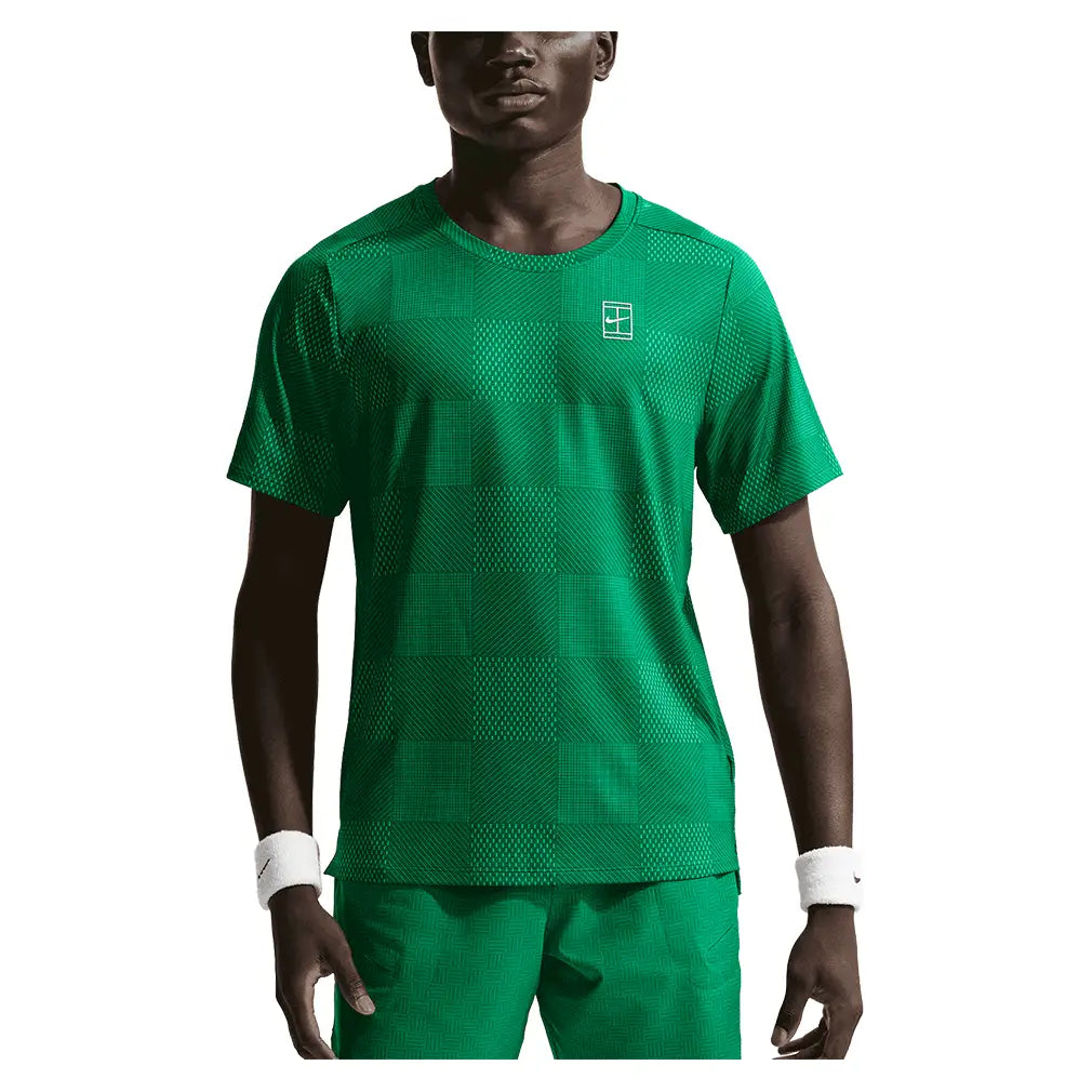 Men's Court Dri-FIT Advantage Print Tennis Top-Apparel-Nike-704625-365-3-Tennis Express