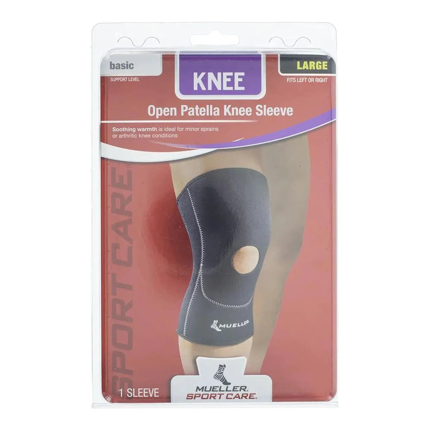 Open Patella Knee Sleeve-Sports Medicine-Mueller-78933-DEFAULT-L-Tennis Express