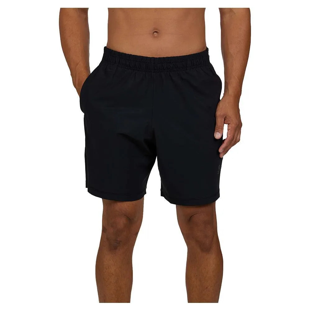 Men's SB Sport Game 7 Inch Tennis Short Black-Apparel-Sofibella-8010BLK-U22-3-Tennis Express