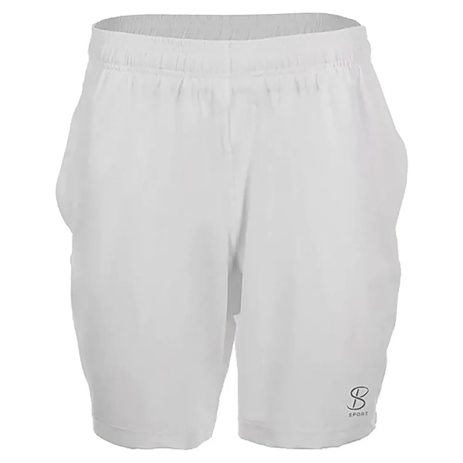 Men's SB Sport Game 7 Inch Tennis Short White-Apparel-Sofibella-8010WHT-U22-1-Tennis Express