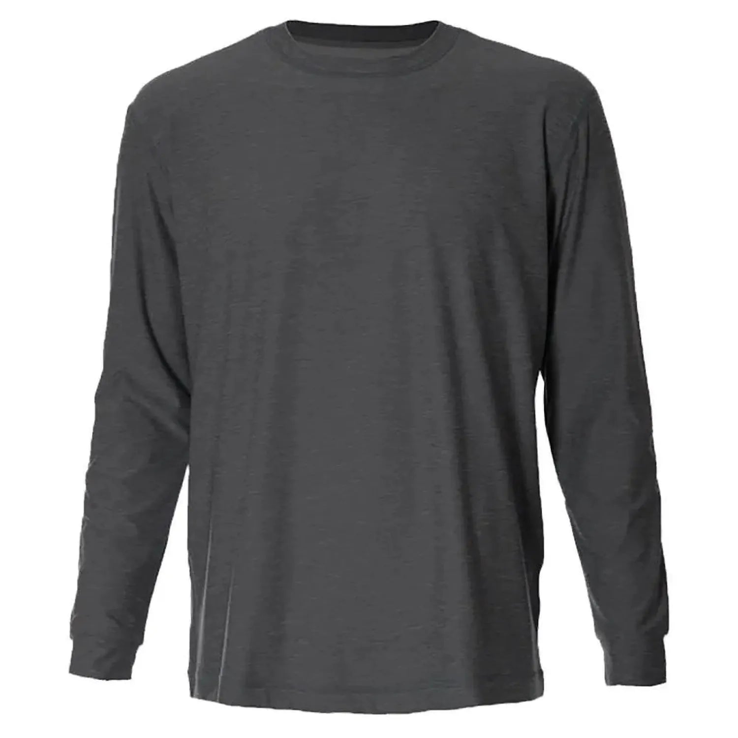 Men's SB Sport Classic Fit Long Sleeve Tennis Crew Grey Melange-Apparel-Sofibella-8016GML-U22-1-Tennis Express