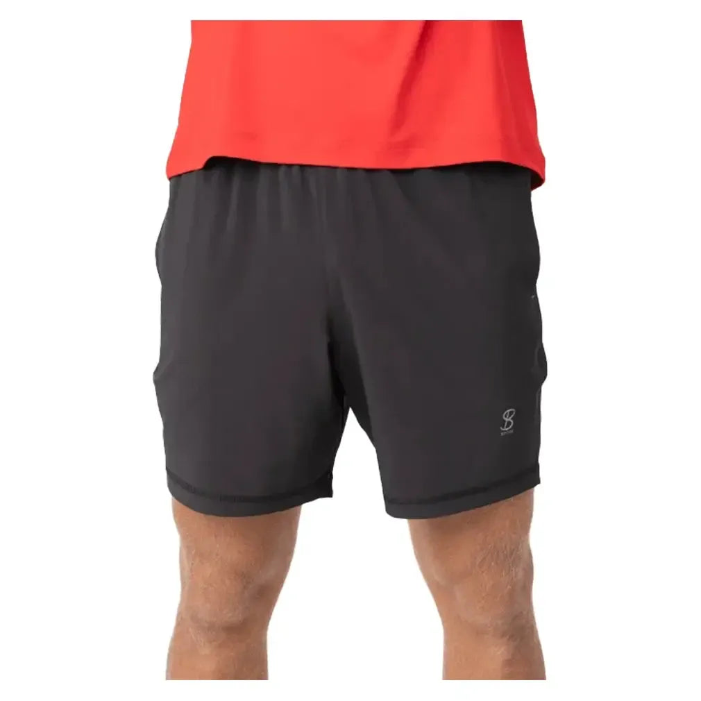 Men's 9 Inch Tennis Short-Apparel-Sofibella-8031-B-bk-1-Tennis Express