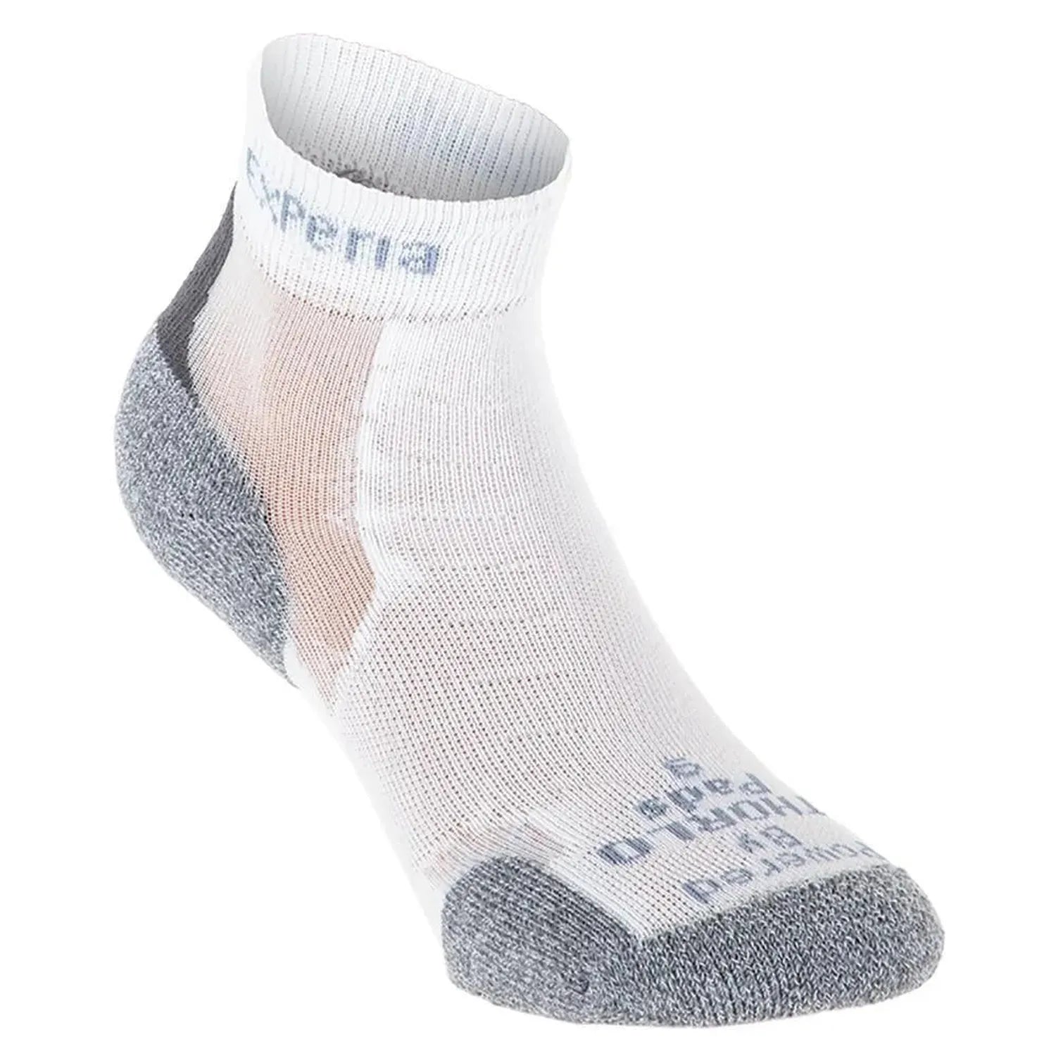 Experia Techfit Light Cushion Ankle Tennis Socks-Socks-Thorlo-83124-004_WHITE-L-Tennis Express