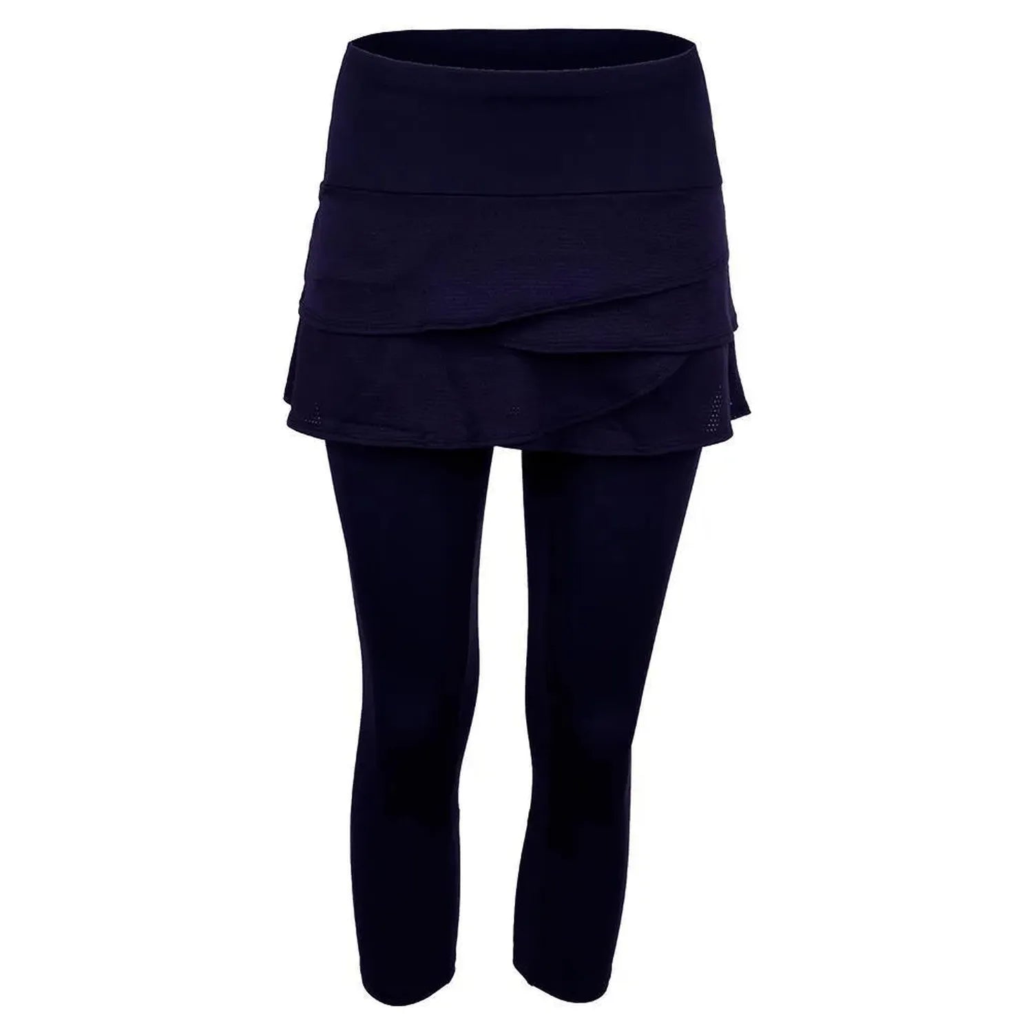 Women's Scallop Tennis Capri-Apparel-Lucky In Love-85341-401_MIDNIGHT-L-Tennis Express