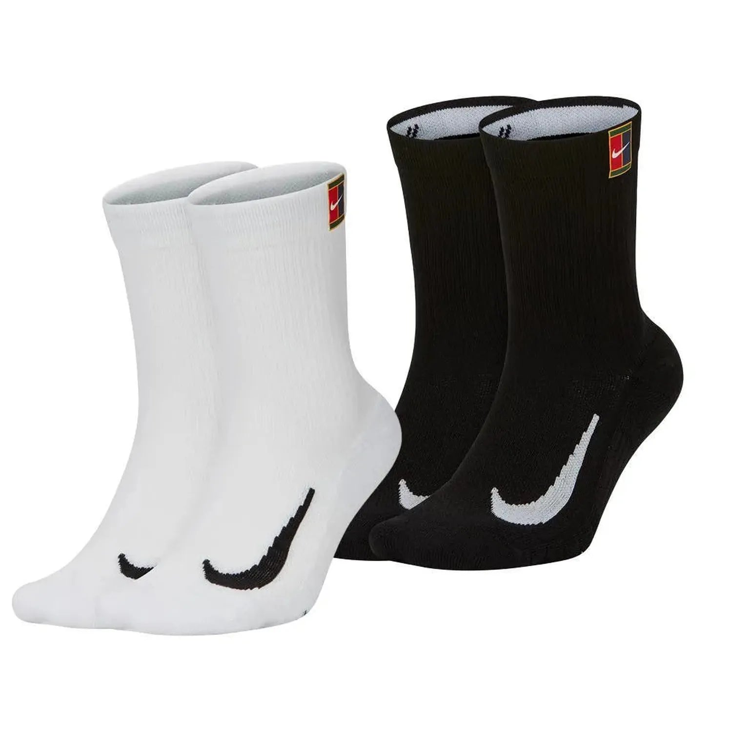 Court Multiplier Max Crew Tennis Socks (2 Pairs)-Socks-Nike-90380-DEFAULT-L-Tennis Express