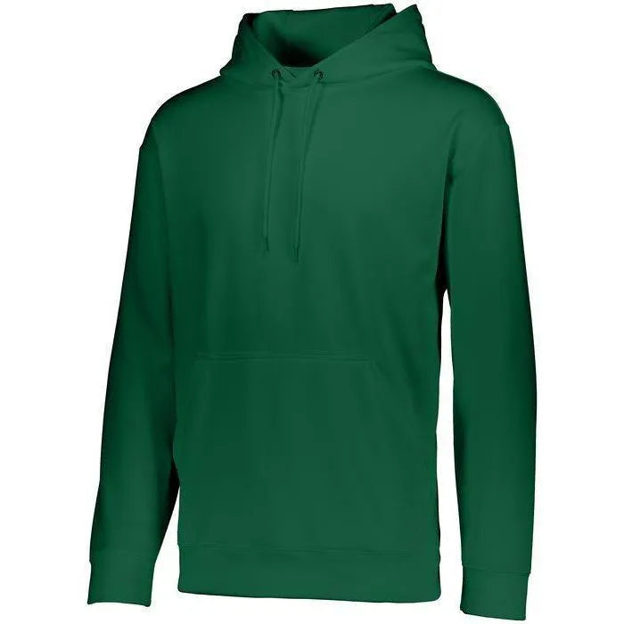 Youth Wicking Fleece Hoodie-Apparel-Augusta-92368-035_DK_GREEN-L-Tennis Express