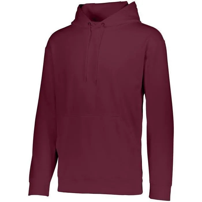 Youth Wicking Fleece Hoodie-Apparel-Augusta-92368-045_MAROON-L-Tennis Express