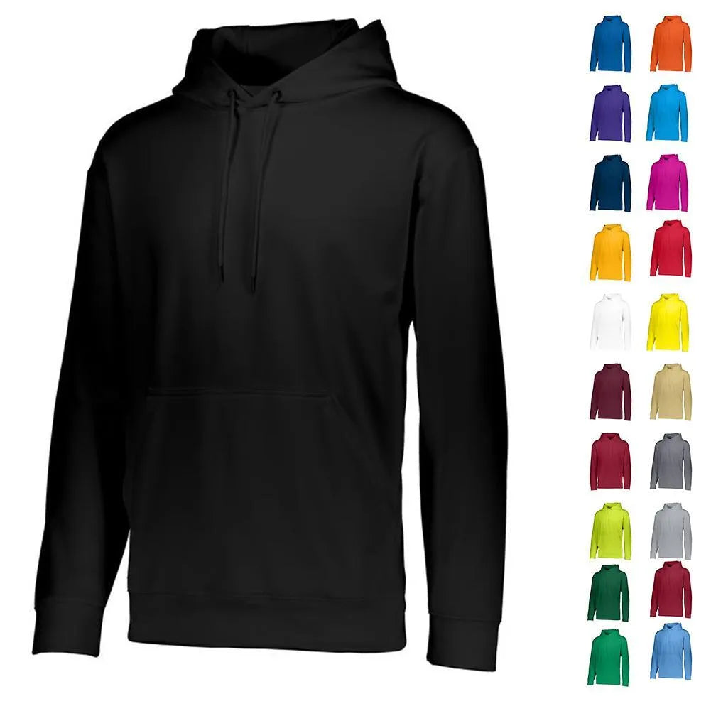 Youth Wicking Fleece Hoodie-Apparel-Augusta-92368-DEFAULT-L-Tennis Express