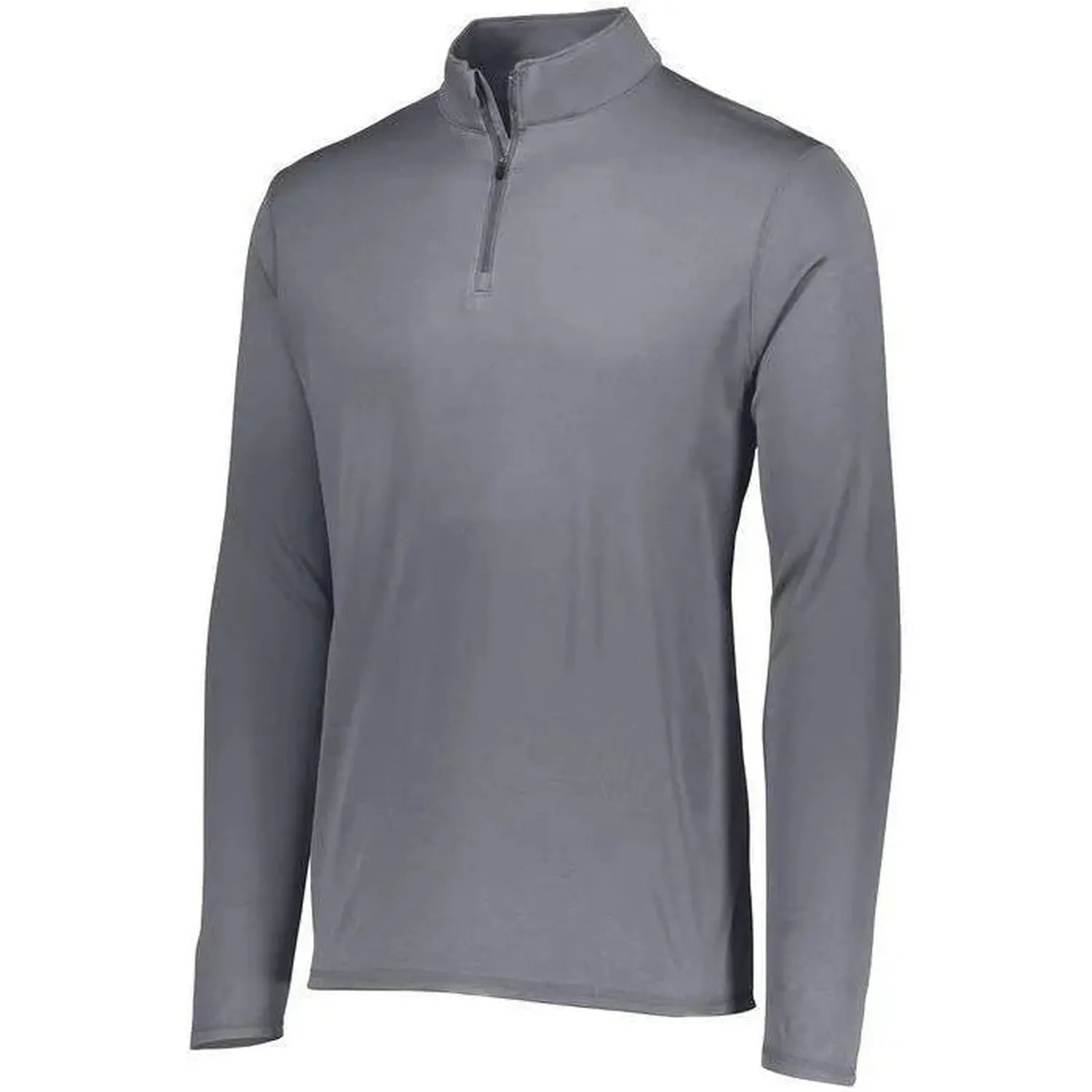 Youth Attain Wicking 1/4 Zip-Apparel-Augusta-92375-059_GRAPHITE-L-Tennis Express