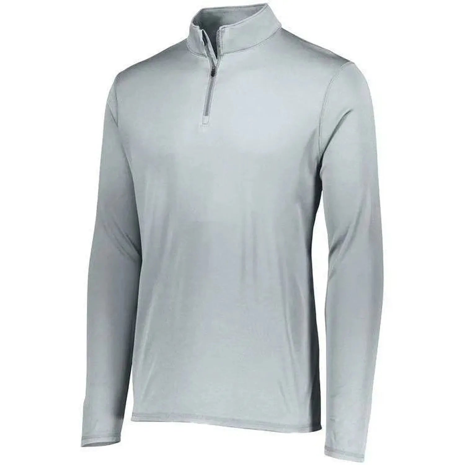 Youth Attain Wicking 1/4 Zip-Apparel-Augusta-92375-099_SILVER-L-Tennis Express