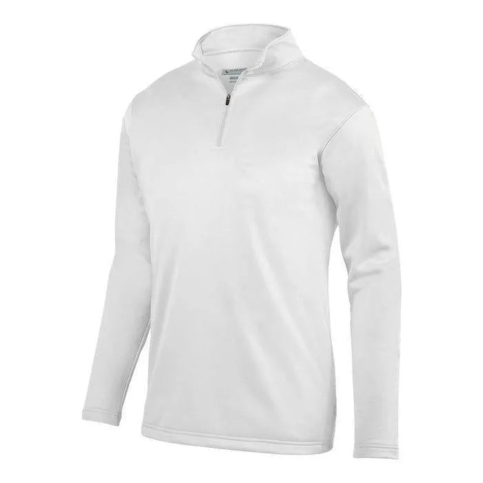 Youth Wicking Fleece Pullover-Apparel-Augusta-92384-005_WHITE-L-Tennis Express