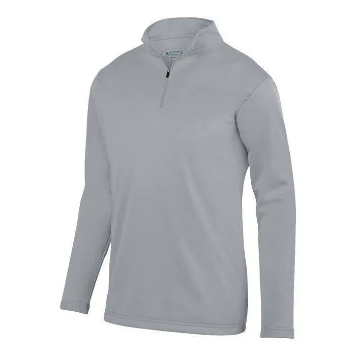 Youth Wicking Fleece Pullover-Apparel-Augusta-92384-009_GREY-L-Tennis Express